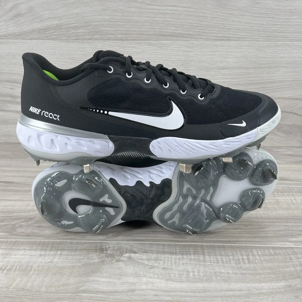 Nike Alpha Huarache Elite 3 Low Men Sizes 10.5 Black Baseball Cleats CK0746-001